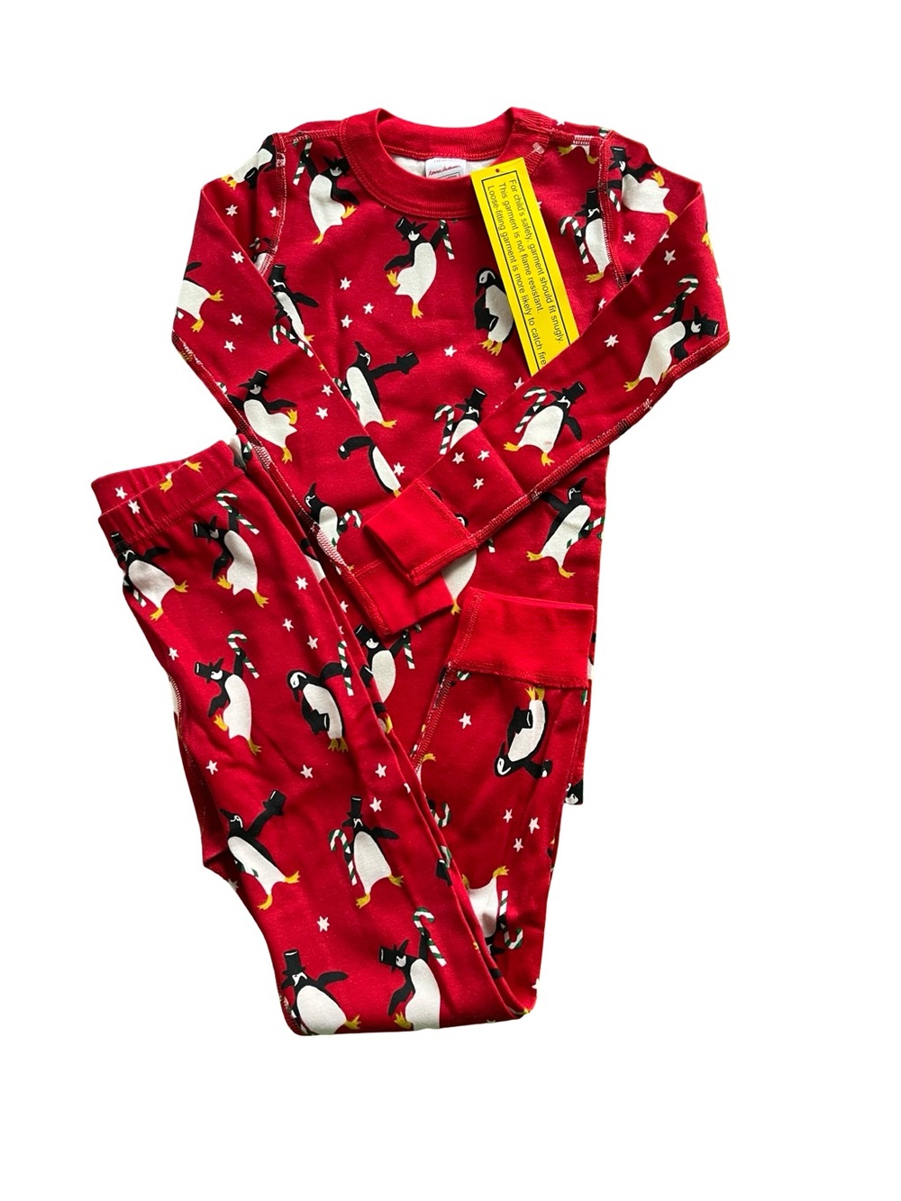 NEW Hanna Andersson Pajamas Winter Penguins Organic Cotton Youth Size 5 110 cm